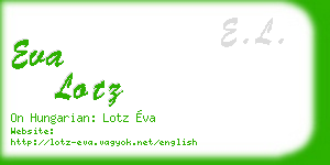 eva lotz business card